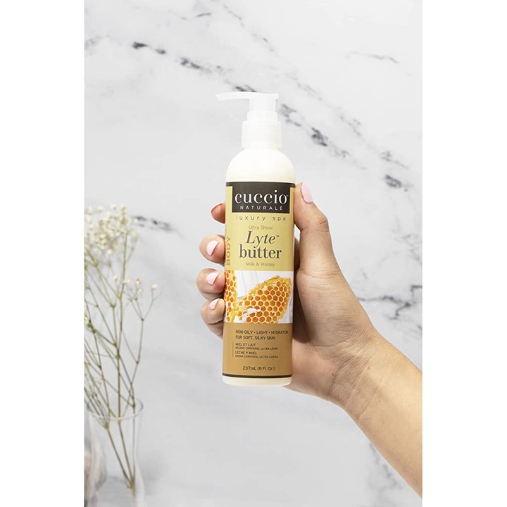 Ultrafinom testvaj Cuccio Lyte Butter Milk & Honey, Cuccio Naturale, 237 ml