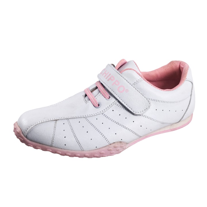 Детски маратонки Chippo Youth 317010, 31-36, Естествена кожа, Бял/Розово