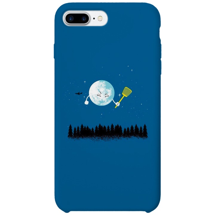 Калъф за iPhone 7 Plus от първокласен силикон, Bad Moon, PH1936B1M61