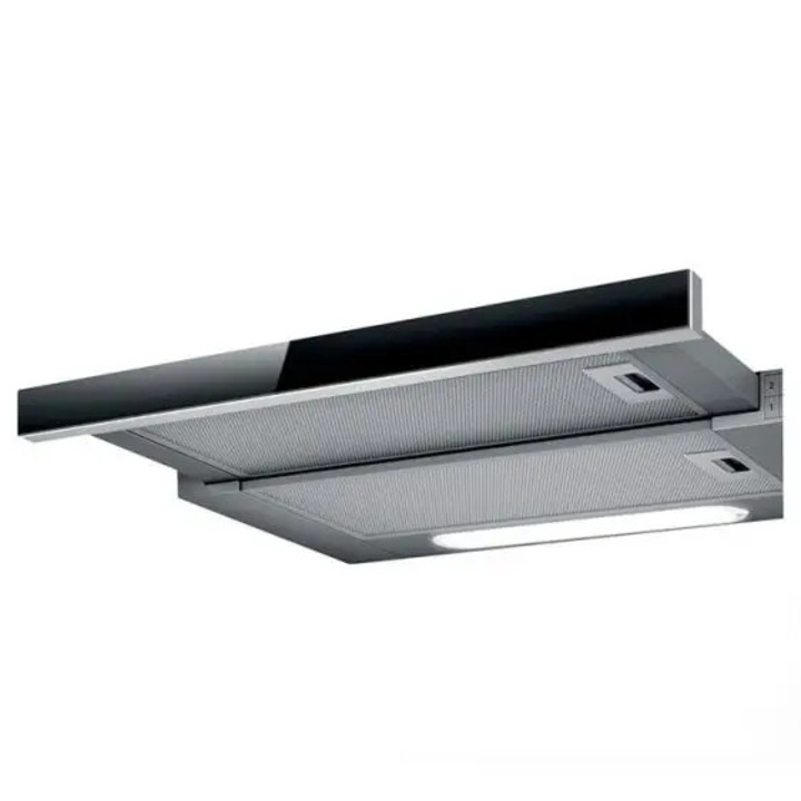 Hota incorporabila telescopica, Putere de absorbtie 350 m3/h, 1 motor, 60 cm, INOX LF3
