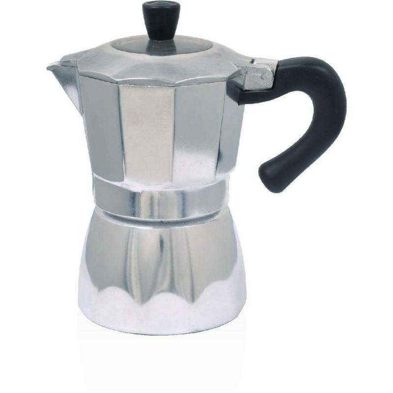 Espresso maker aluminiu, 6 cesti. premium