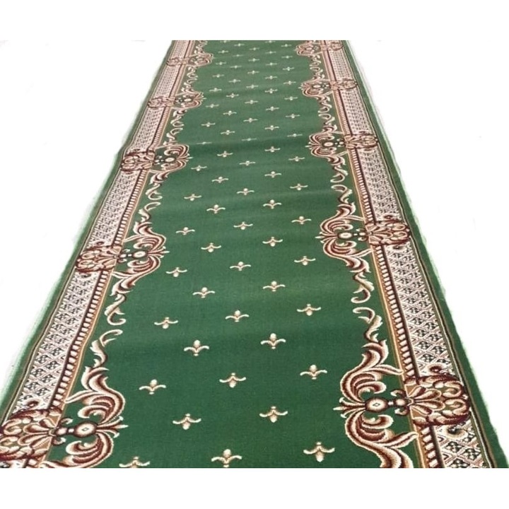 Traversa desen 5177/20 dimensiunea 100x640, verde