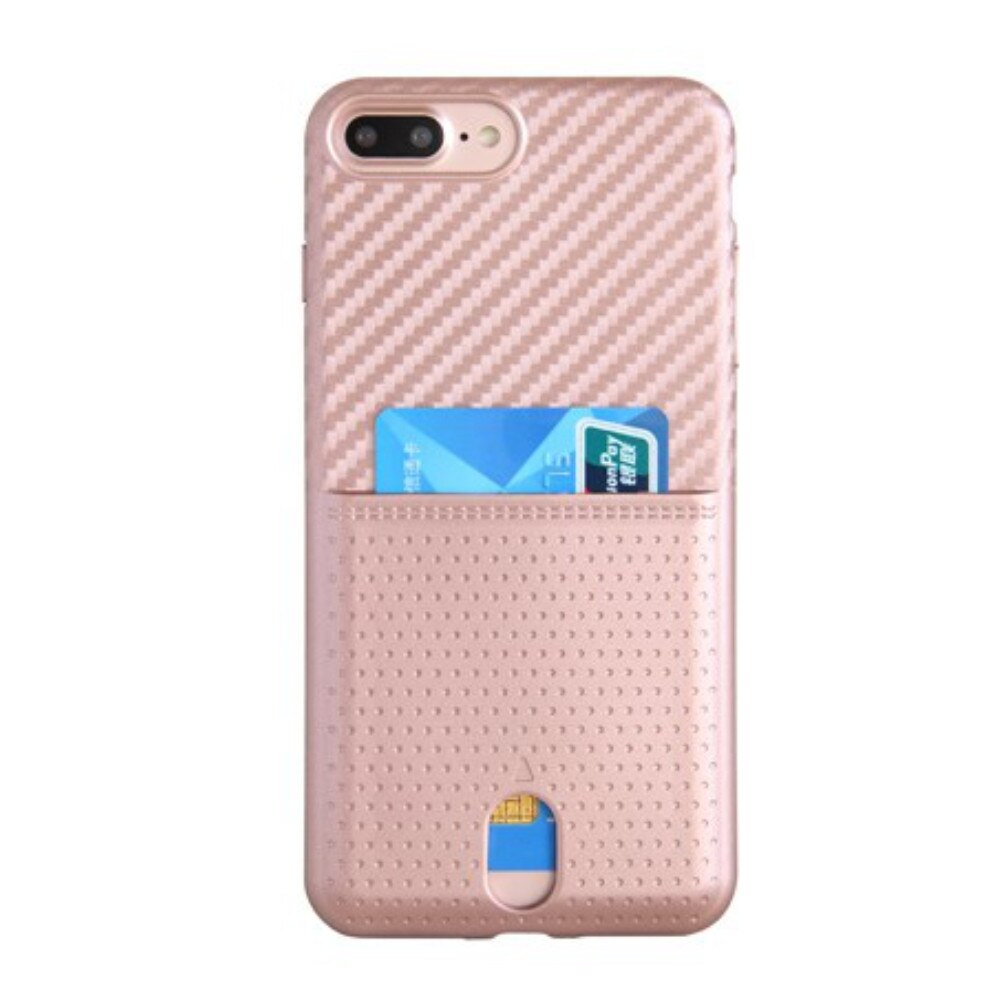 Husa spate Nuoku Pocket pentru Iphone 7, roz
