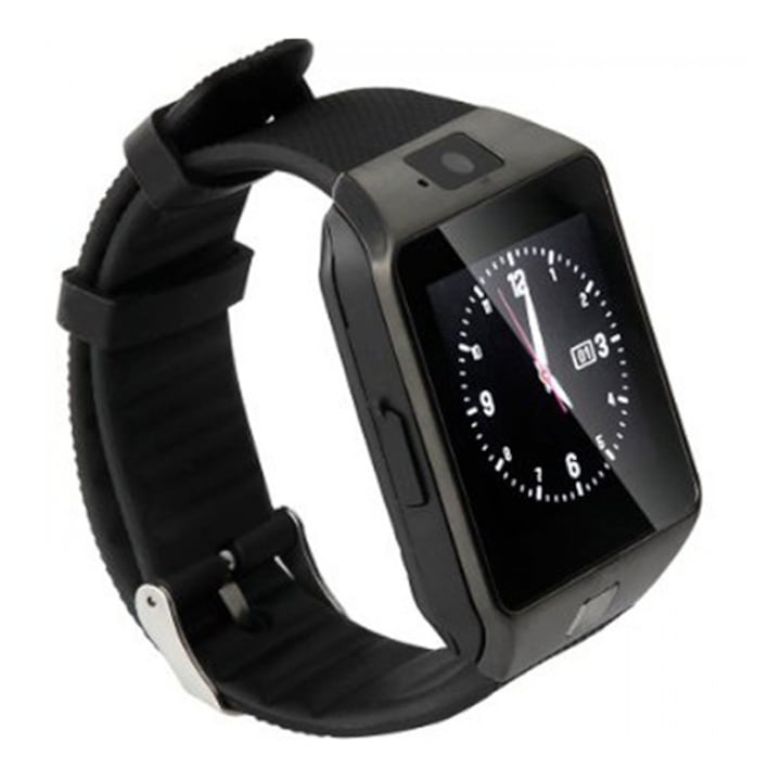 Часовник Smartwatch iUni S30 Plus, Слот за GSM карта, Камера 1,3Mpx, Bluetooth, Черен