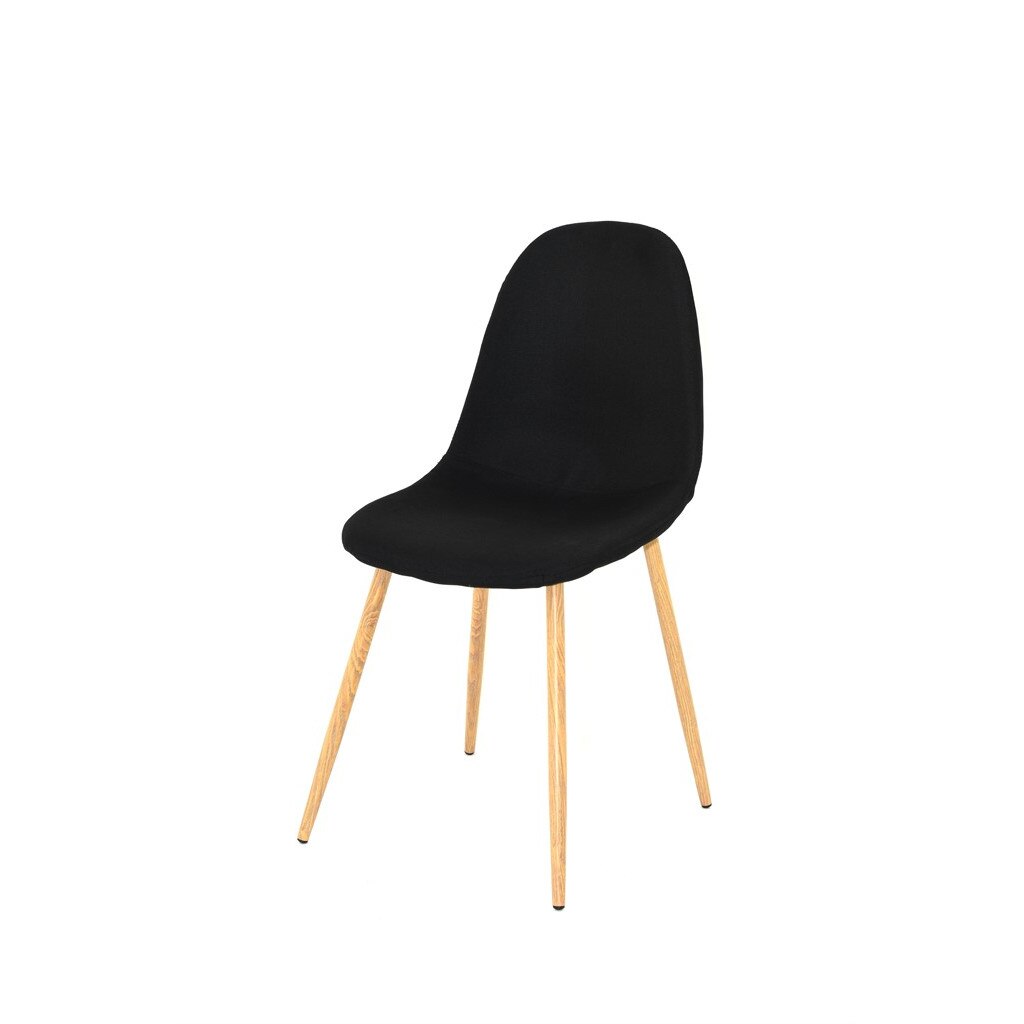 Scaun bucatarie CB, S-52, culoare Negru, Metal vopsit