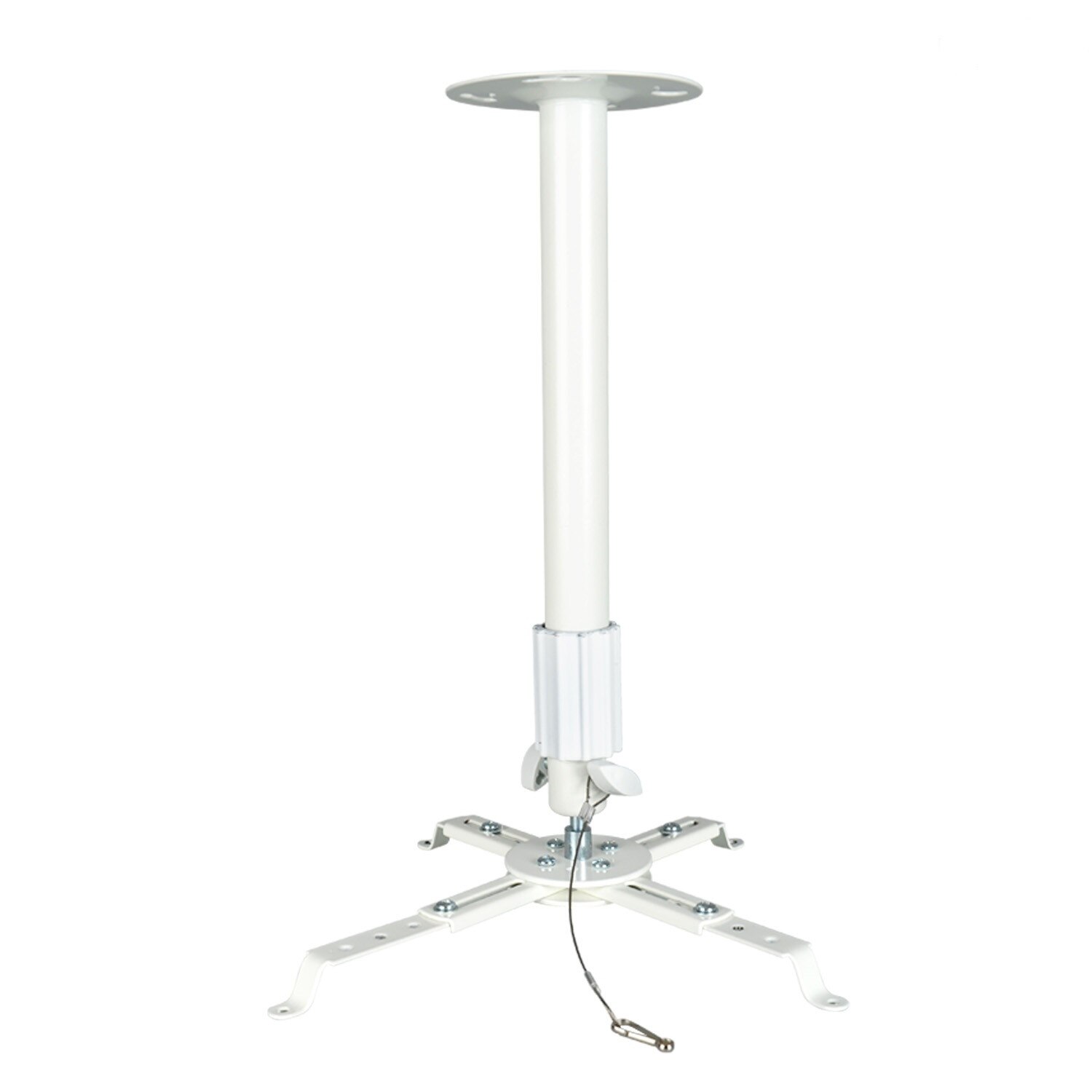 Suport proiector reglabil 40cm la 65cm, alb, 4WORLD