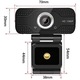1080P USB уеб камера, HD видео на живо, с вграден микрофон