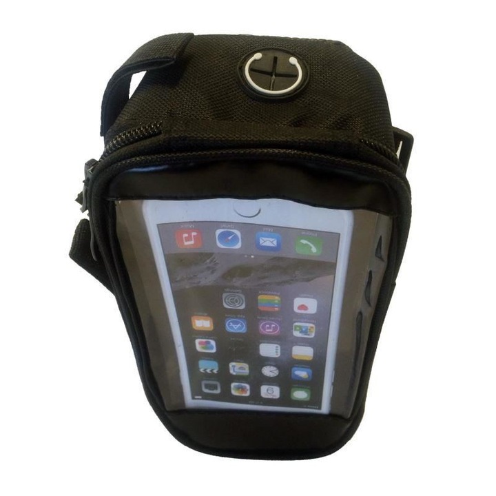 Geanta pentru bicicleta cu suport telefon, Home SA 059, 105 x100 x 200 mm