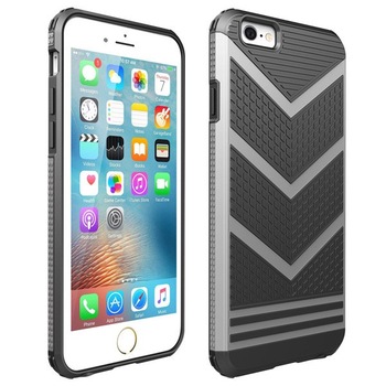 Husa de protectie Trixer, iPhone 7 Plus, negru-argintiu Husa de protectie Trixer, iPhone 7 Plus, negru-argintiu