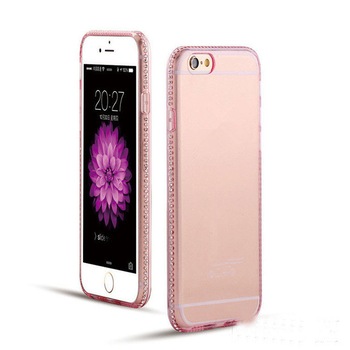 Husa pentru spate SIlicon Bling, iPhone 6 Plus / 6s Plus, roz Husa pentru spate SIlicon Bling, iPhone 6 Plus / 6s Plus, roz