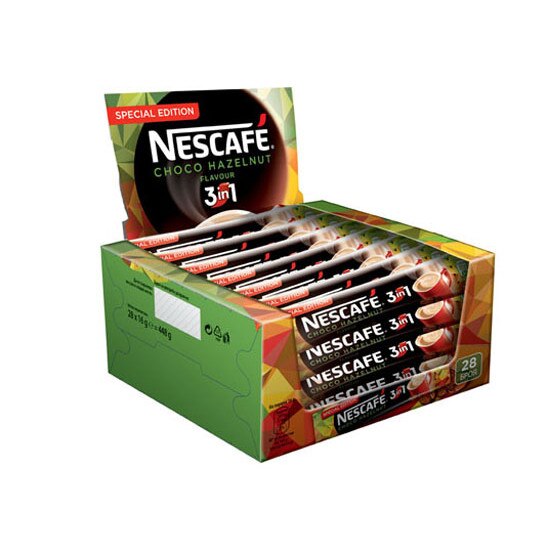 Разтворим кафе микс с аромат на шоколад и лешници NESCAFE®3in1 Choco ...