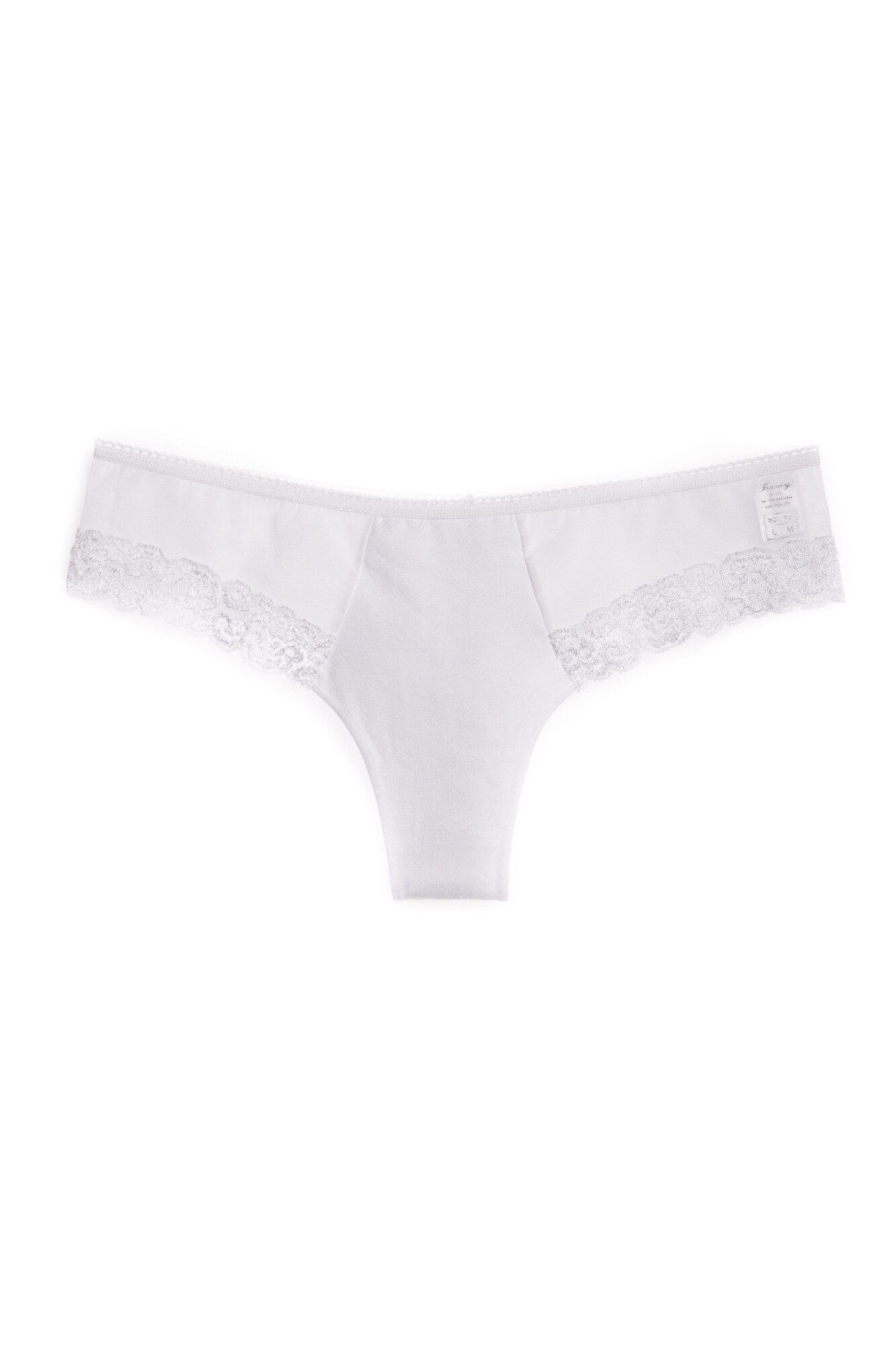 Chilot dama BIJU, model Brazilian, Alb, model BJ136, XL INTL