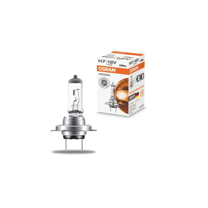 Bec auto halogen pentru far Osram Original H7 55W 12V 64210