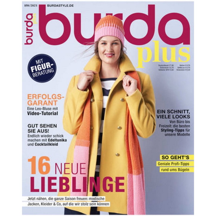 Revista Burda Plus toamna/iarna 2021 editata in limba germana