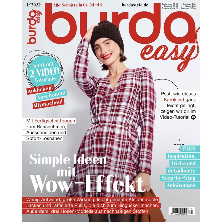 Списание Burda Easy 1 февруари 2022 г. редактирано на немски език