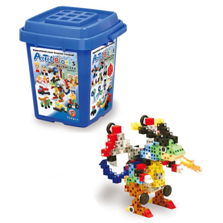 Set constructie, Artec, 220 de piese, Multicolor