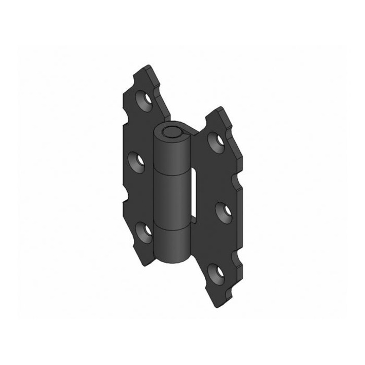 Balama pentru obloane, negru mat, 90 x 60 x 3 mm