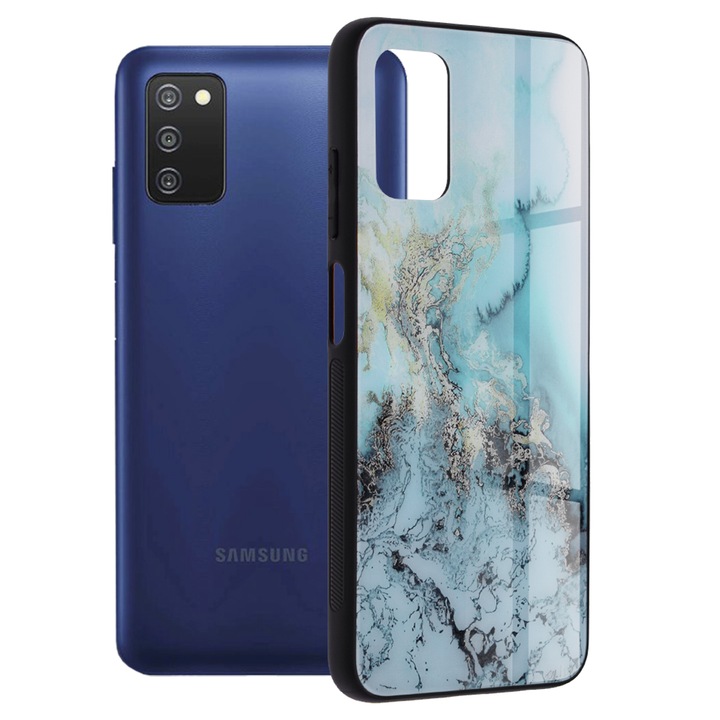 Кейс за Samsung Galaxy A03s, Techsuit Glaze Series, Blue Ocean