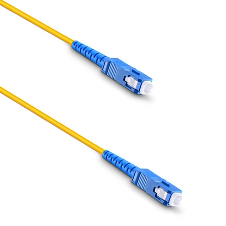Száloptikai hálózati kábel 10M, egyszerű internet csatlakozás 9/125um, SC-SC, UPC, G652D