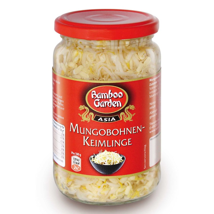 Muguri de fasole Mung, 330 g, Bamboo Garden