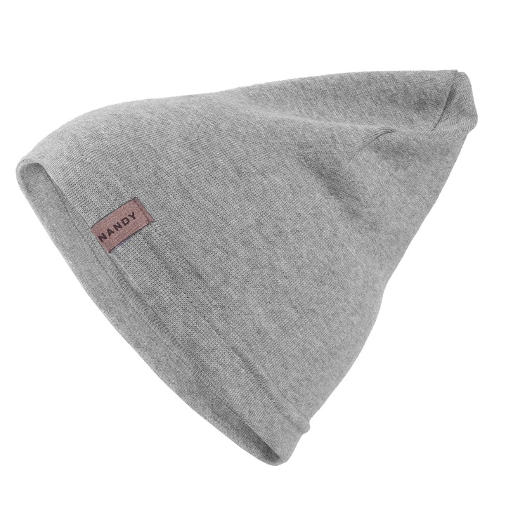 Caciula beanie, Unisex, Nandy, Gri