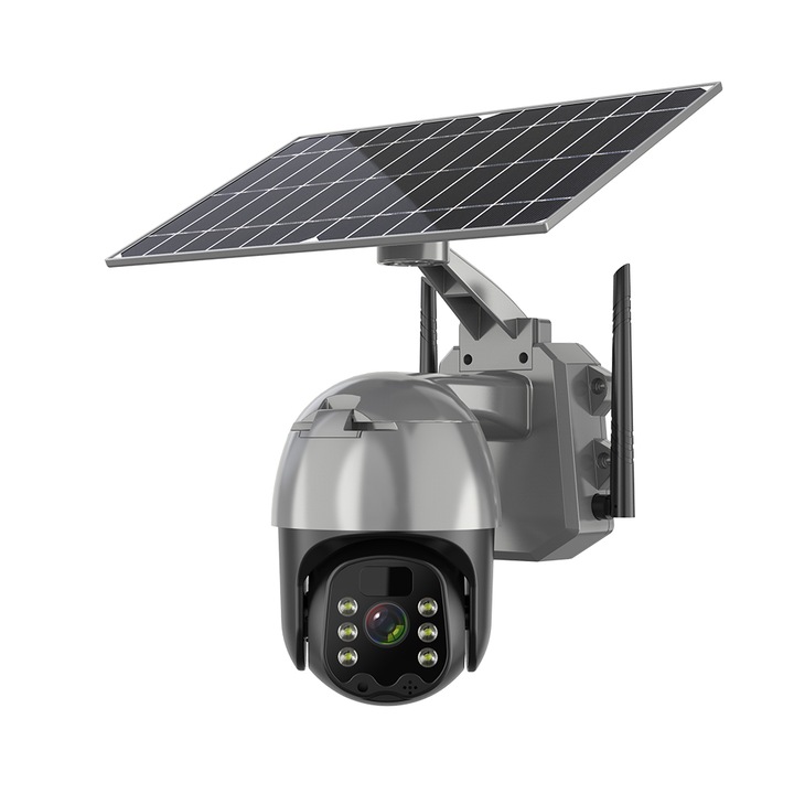 Камера за наблюдение със соларен панел TSS-4G-S03, FullHD, с мобилно приложение