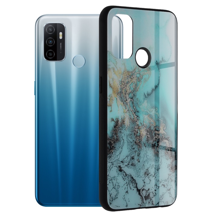Калъф за Oppo A53/A53s, Techsuit Glaze Series, Blue Ocean