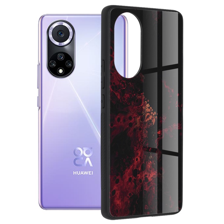 Калъф за Huawei nova 9/Honor 50, Поликарбонат, Red Nebula