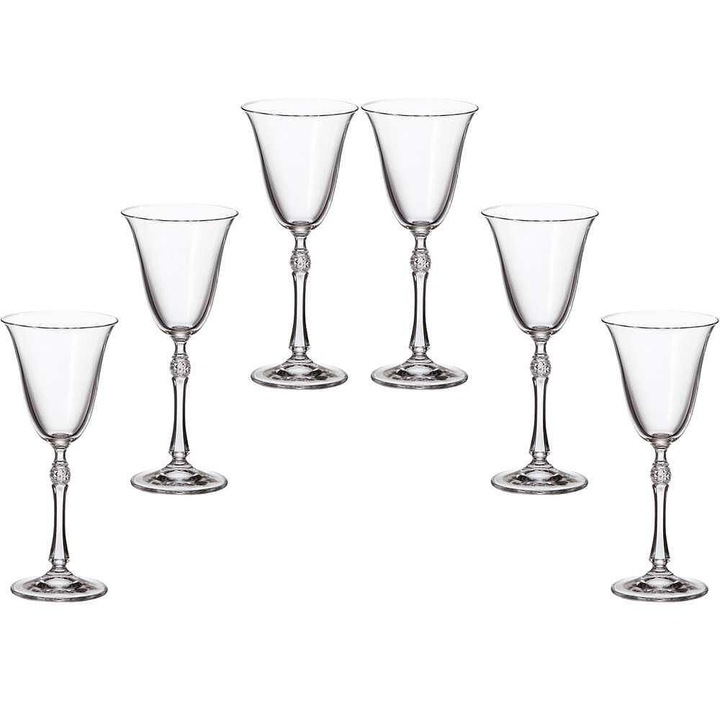 Комплект кристални чаши Bohemia Парус, За Бяло Вино, 6бр
