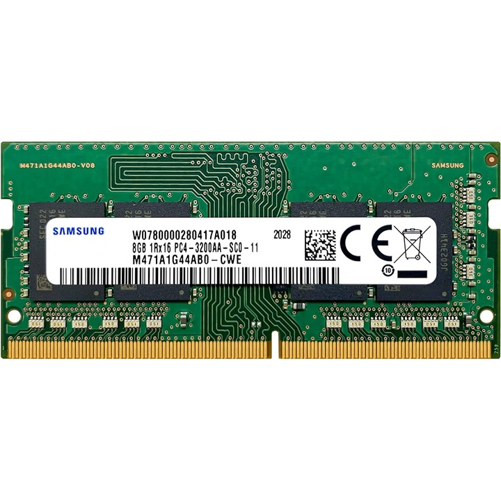Memorie laptop sodimm Samsung 8GB DDR4 3200MHz cl22, bulk,1Rx16