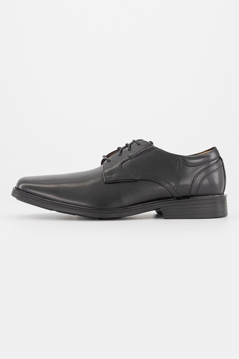 Clarks, Кожени обувки Slite Derby, Черен