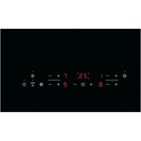 Plita incorporabila Electrolux EHF6343FOK, Vitroceramica, 4 zone gatit, Control touch, 59 cm, Sticla neagra
