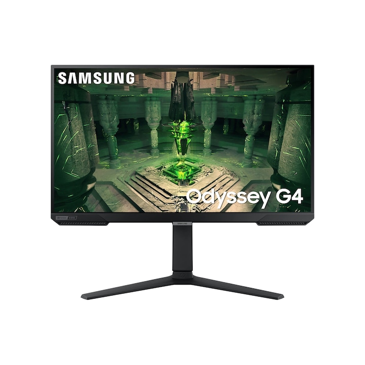 Monitor Gaming IPS LED Samsung Odyssey G4 27" S27BG400EUX, Full HD (1920 x 1080), HDMI, DisplayPort, AMD FreeSync, Nvidia G-Sync compatible, Pivot, 240Hz, 1 ms Negru