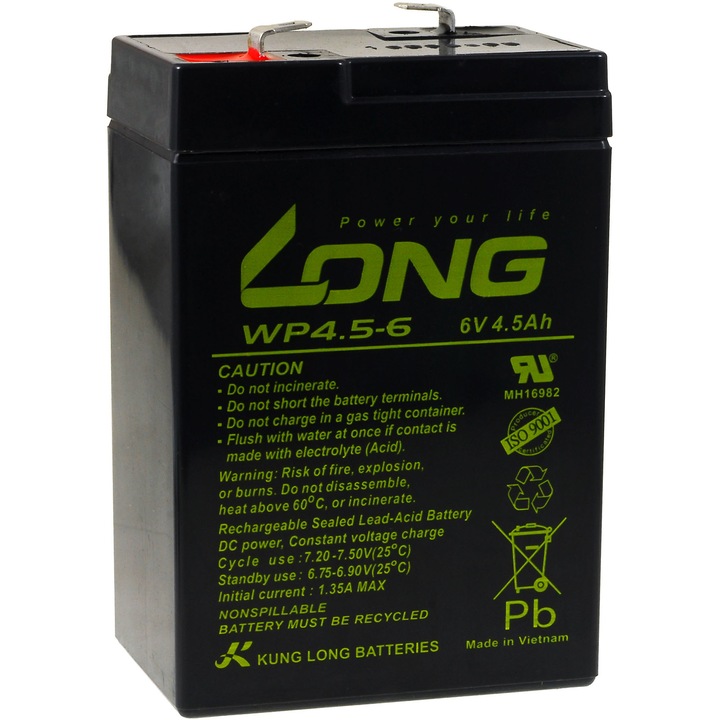 Acumulator KungLong WP4.5-6 6V 4,5Ah