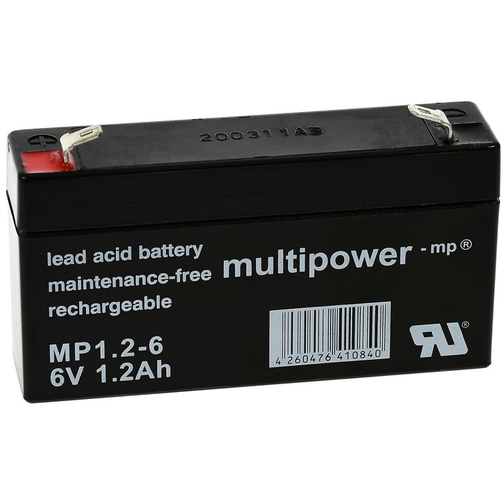 Acumulator multipower MP1,2-6 6V 1200mAh