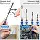 Set Surubelnita de Precizie extensibila 142 in 1, bits otel, kit complet pentru electronice, electrocasnice, mobilier, service telefoane, trusa magnetica, flexibila, cu ventuza, penseta si maner ergonomic