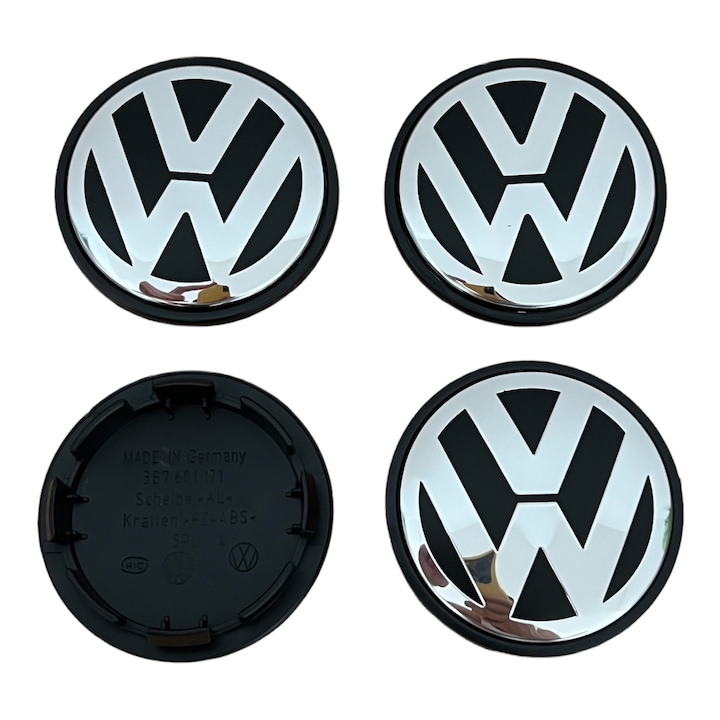 Set 4 Capacele pentru jante de aliaj Volkswagen 65mm