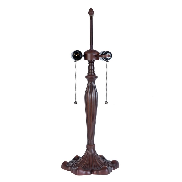 Lámpatalp barna polirezin Ø 23 cm x 62 h