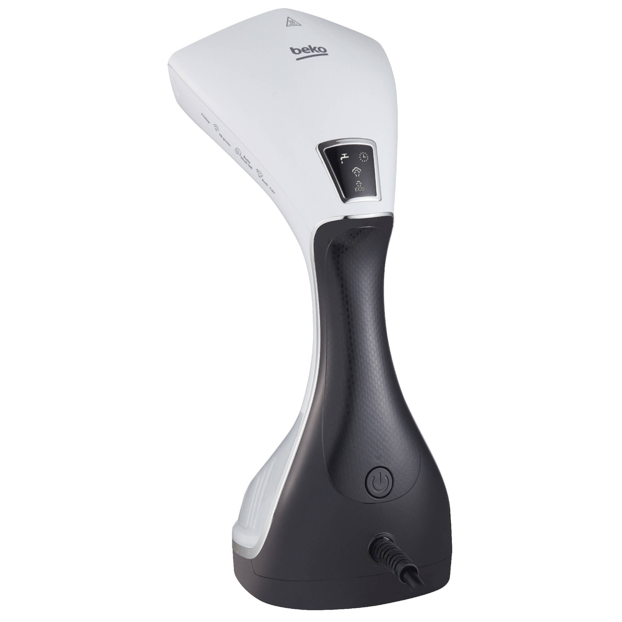 Parownica Beko STM6120W, ceramica, 2200W, 28g/min, alb-negru, 230ml, set cu accesorii