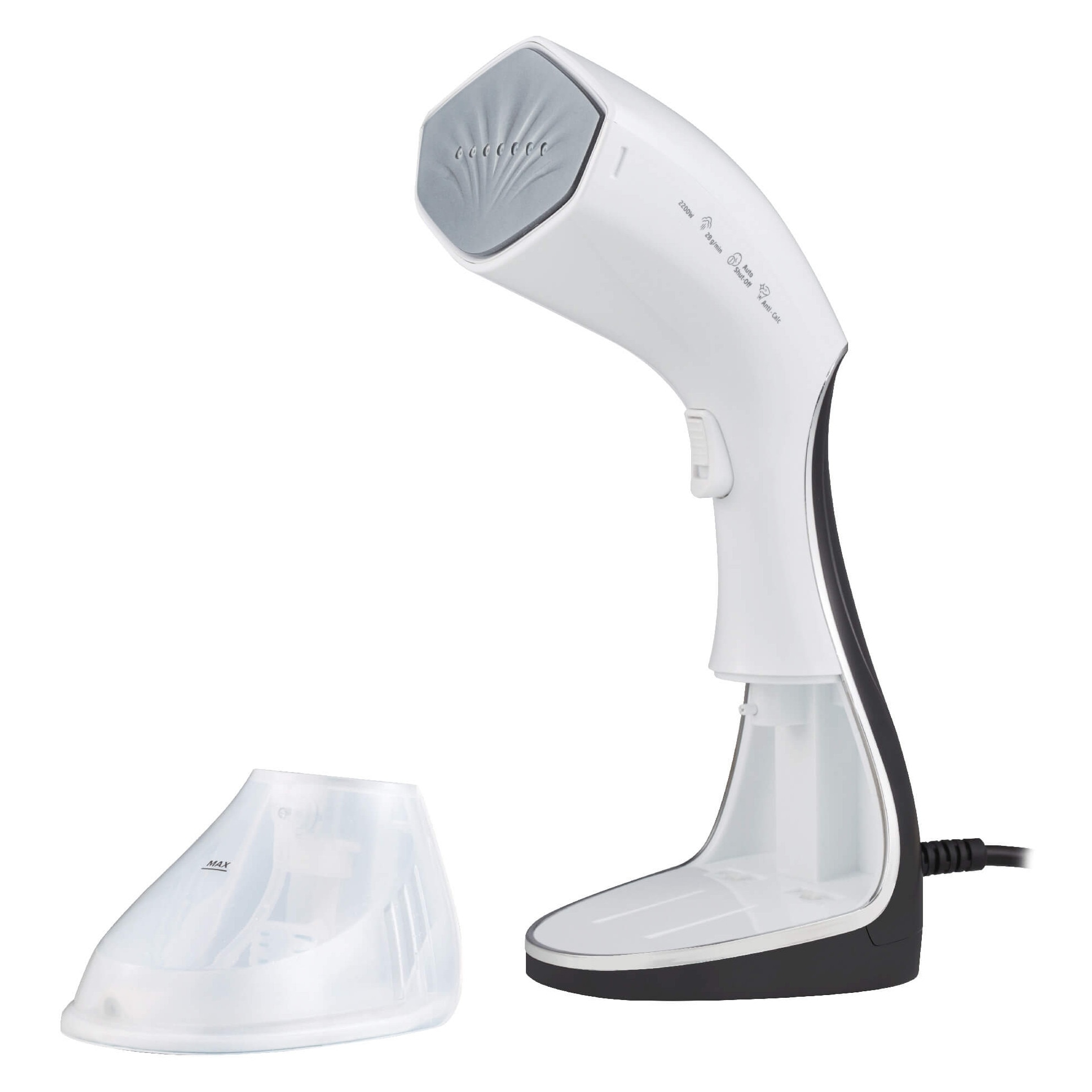 Parownica Beko STM6120W, ceramica, 2200W, 28g/min, alb-negru, 230ml, set cu accesorii