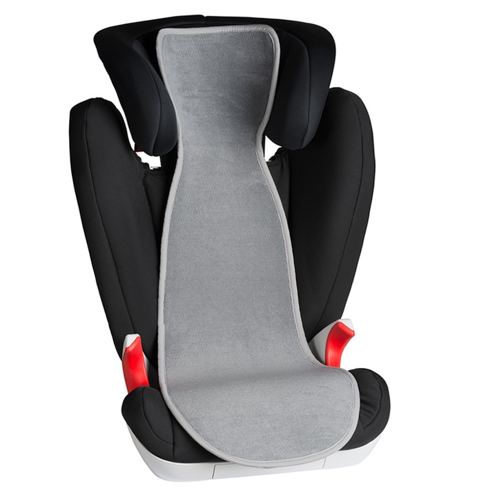 Husa antitranspiratie pentru scaun auto Air Cuddle, Bumbac / Poliester, 15-36 kg, Gri