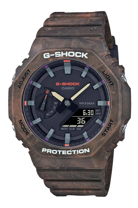 Часовник Casio G-Shock Resin Strap, кафяв