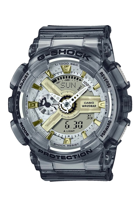 Casio, унисекс часовник с G-Shock каишка от смола, сив