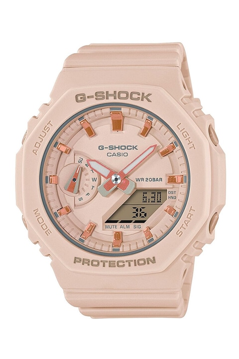 Casio, Часовник G-SHOCK със смесен дисплей, Бледорозов