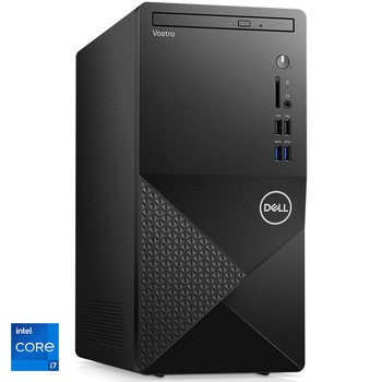 Sistem Desktop Dell Vostro 3910 MT cu procesor Intel Core i7-12700 pana la 4.90 GHz, Alder Lake, 16GB, 512GB SSD M.2 PCIe NVMe, Intel UHD Graphics 770, Ubuntu Linux 20.04