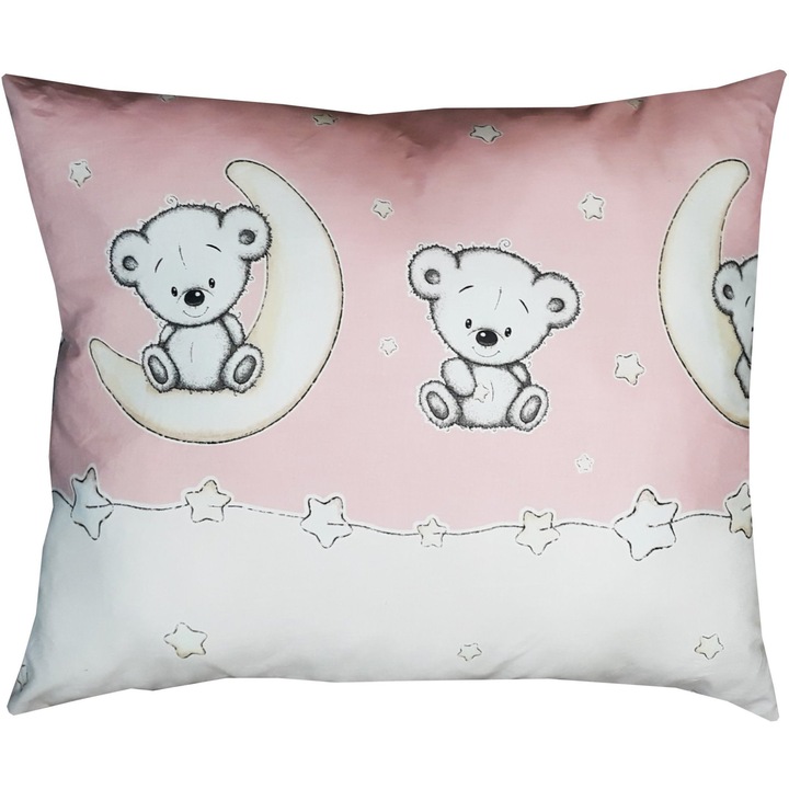 Perna ursuletul pe semiluna roz 40 x 50 cm
