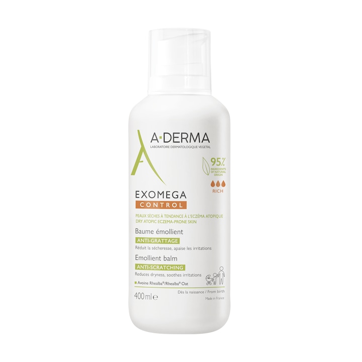 Balsam emolient A-Derma Exomega Control, 400 ml