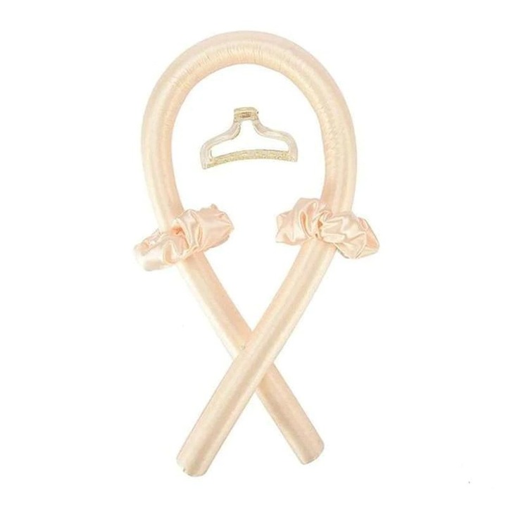 Ondulator fara caldura Tiessa, pentru bucle lejere, accesorii incluse, galben