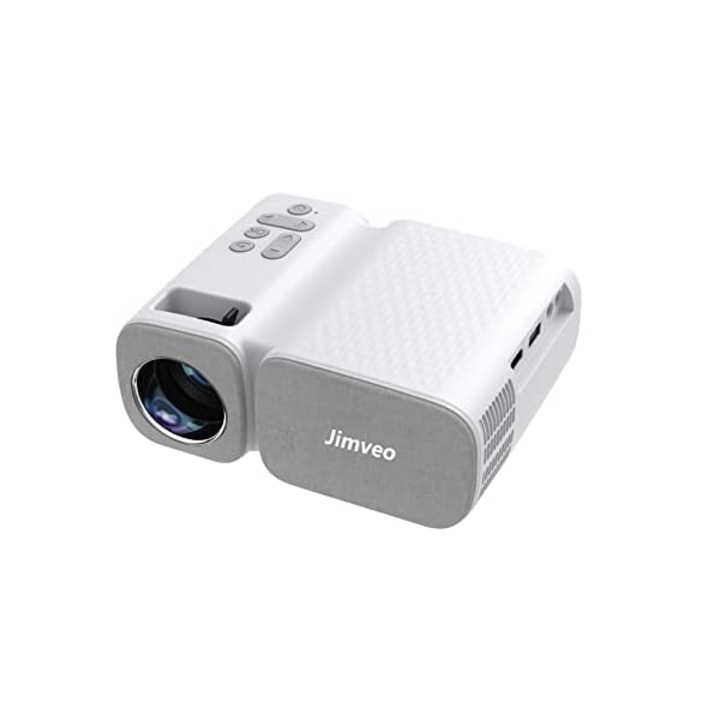 Мини видео проектор за мобилен телефон Jimveo WiFi 7500 лумена, full HD 1080p 250 инча LCD дисплей