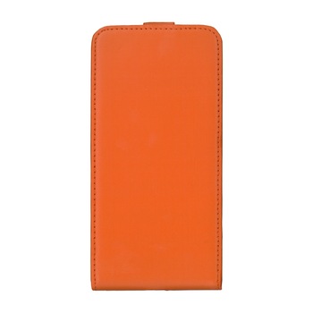 Husa flip vertical EuroCEll pentru iPhone 7 Plus/8 Plus,portocaliu Husa flip vertical EuroCEll pentru iPhone 7 Plus/8 Plus,portocaliu